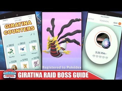 TOP GIRATINA ORIGIN FORME COUNTERS + RAID GUIDE TO BEAT THE GHOST DRAGON LEGENDARY | Pokemon Go