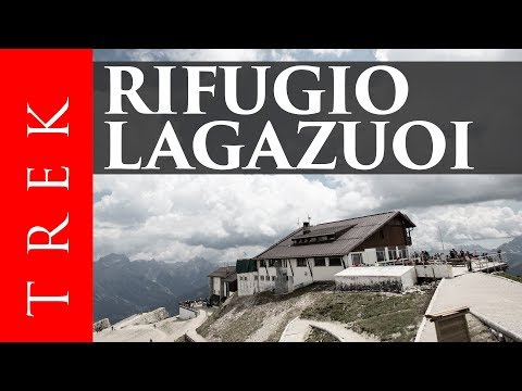 Rifugio Lagazuoi for the Kaiserjäger path and the Alpine troops tunnels