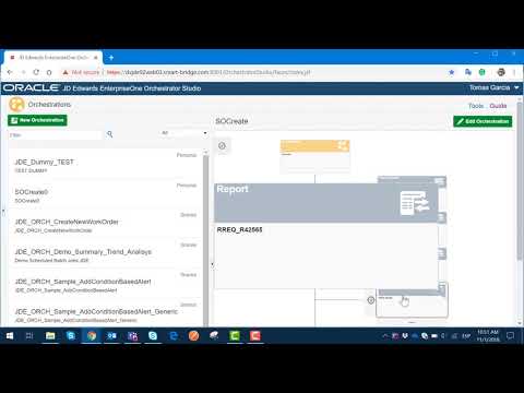 JD Edwards EnterpriseOne Orchestrator - Orchestration and Workflow