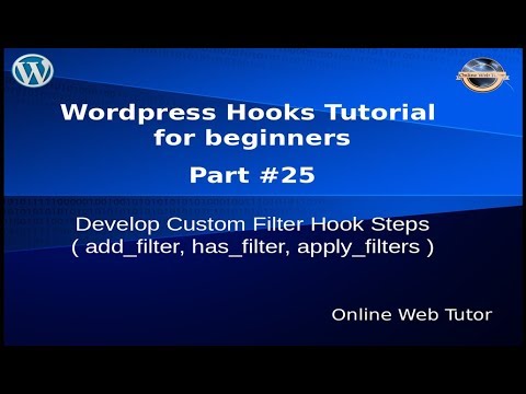 Wordpress Hooks Tutorial for beginners from scratch 25 Custom Filter Hook in wordpress