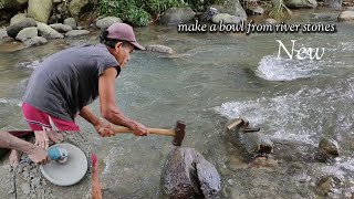 Download lagu Membuat cobek dari batu kali mp3