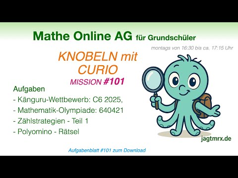 #101 | Mathe AG Grundschüler | Känguru 2025 C6, MO 640421, Zählstrategien Teil 1,  Polyomino-Rätsel