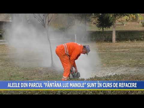 Aleile din parcul Fântâna lui Manole sunt în curs de refacere
