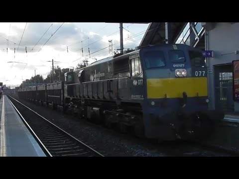 Irish Rail 071 Class Loco Number 077 With A Tara Mines Train - Clontarf Road, Dublin