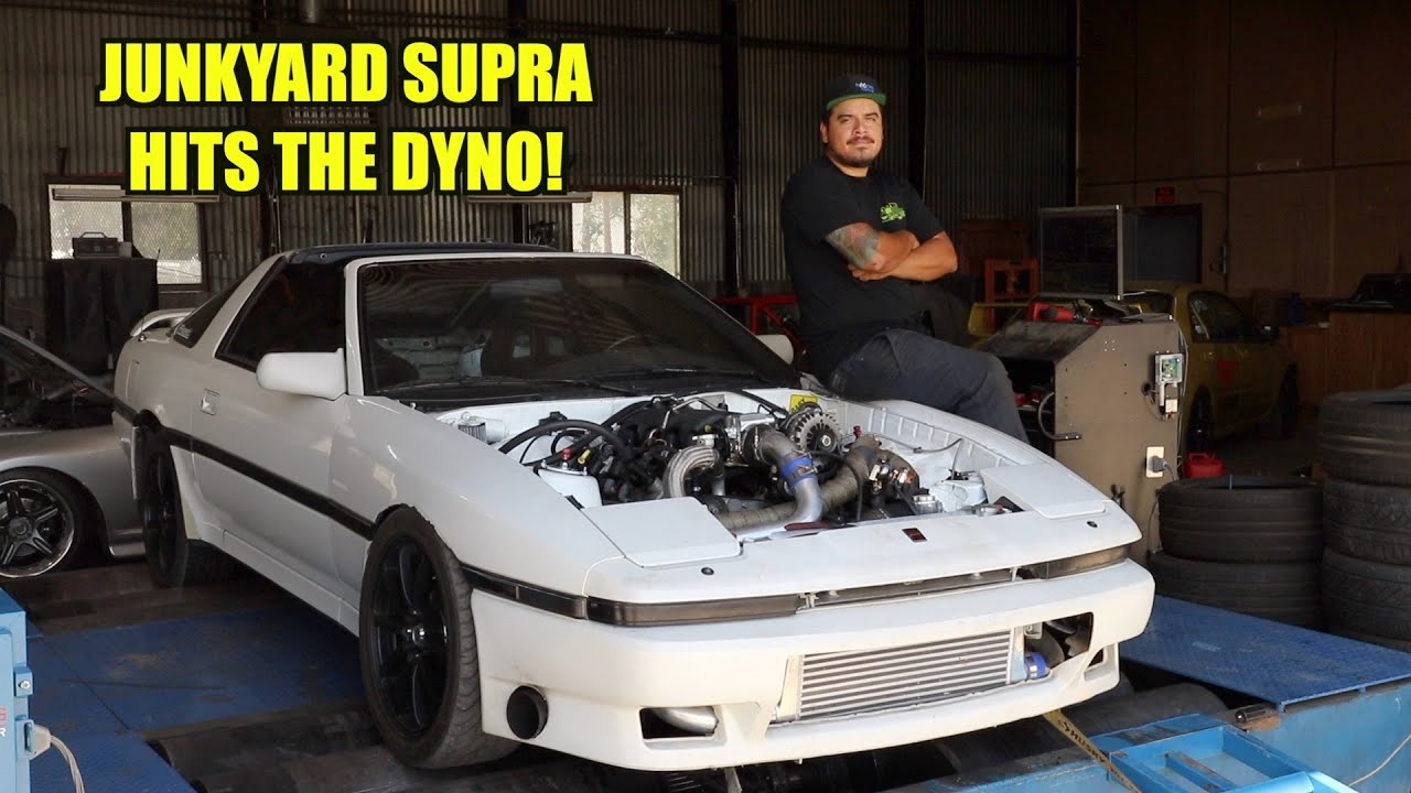 Junkyard LS Swapped Supra Hits The Dyno!