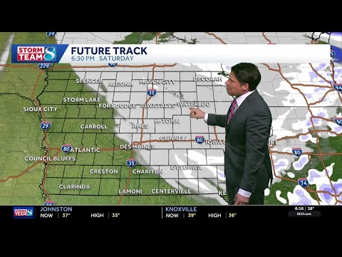 Iowa weather: Hit or miss snow showers followed by cooler air for the weekend