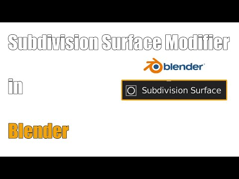 Subdivision Surface in Blender - 58#