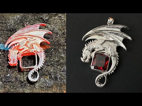 Dragon pendant diy - video hand making jewelry