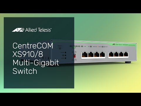 Allied Telesis XS910/8 is a compact high-speed 10 Gigabit