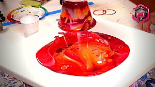 🔥 ARIZONA SUMMER!!! 🔥 Acrylic Pour Painting Abstract Art Tutorial and Fluid Art Therapy