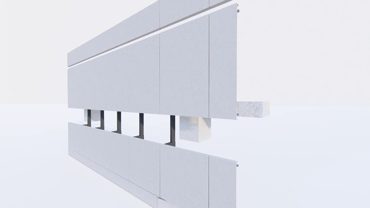 GFRC,GRC panels fixing details design