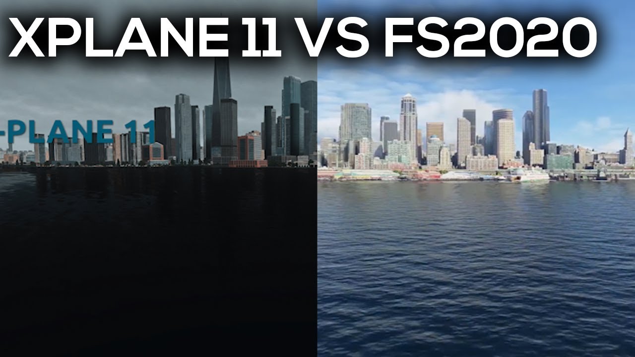 Microsoft Flight Simulator X vs Microsoft Flight Simulator 2020 Graphics  Comparison Video