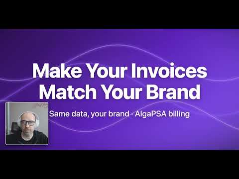 Customize Invoices with the AlgaPSA Invoice Designer