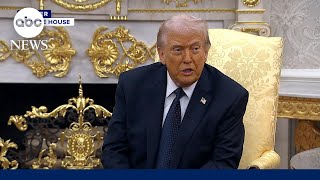 President Trump takes questions on war with Iran