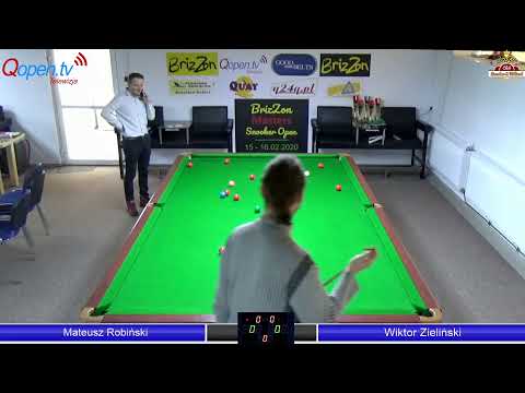 FINAŁ BrizZon Snooker Open VII - Mateusz Robiński - Wiktor Zieliński
