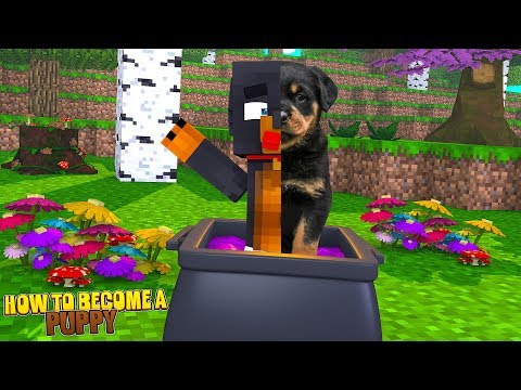 Minecraft - HOW TO BECOME A REAL LIFE PUPPY