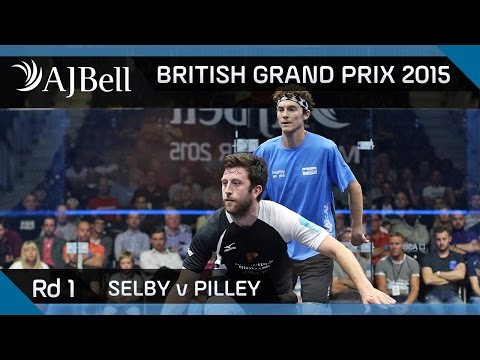 Squash: British Grand Prix 2015 Rd1 Highlights: Selby v Pilley