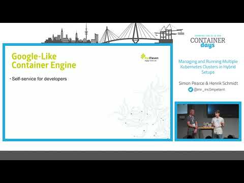 Managing und Running Multiple Kubernetes Clusters - Henrik S., Loodse & Simon P., Syseleven