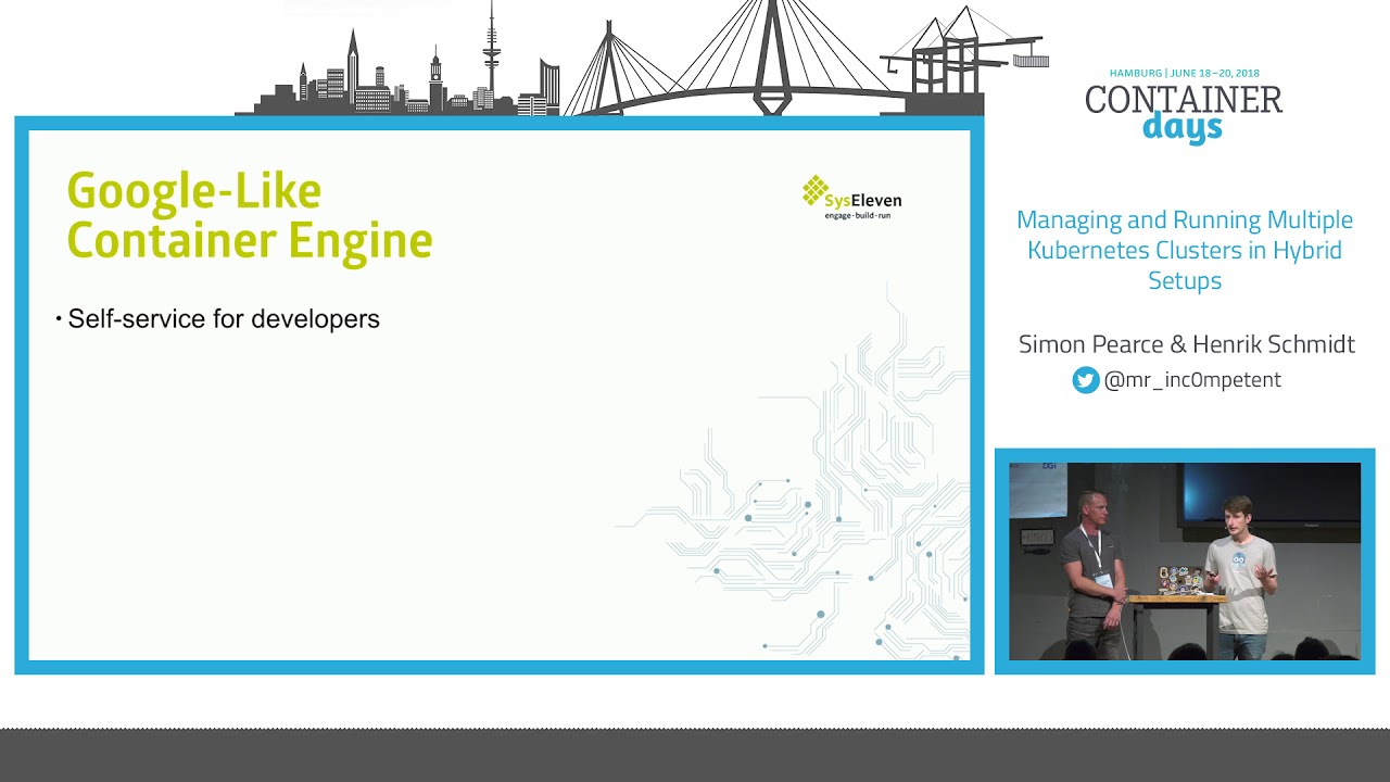 Managing und Running Multiple Kubernetes Clusters - Henrik S., Loodse & Simon P., Syseleven