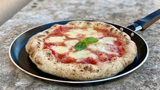 Best PIZZA recipe Without Oven  Real Italian PIZZA homemade cooked in a Pan  Pizza Dough  Sauce