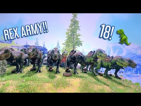 BREEDING UP THE ULTIMATE ARMY OF REXS!! | Ark Survival Evolved #27