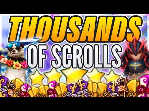We Summon THOUSANDS of Scrolls!? - Countless NAT 5s | INFINITE Lightnings - Summoners War