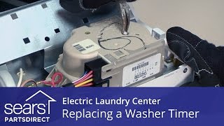 How to Replace an Electric Laundry Center Washer Timer (Kenmore, Frigidaire)