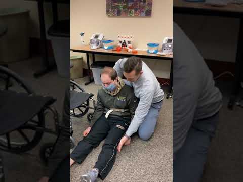 How to get a client up off the floor (one person transfer)