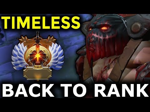 MASTER TIMELESS is BACK to RANK!! Pudge Immortal TOP Rank Dota 2 | Genius Pudge