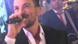 Peter Andre performs 'Turn It Up' at the intu Trafford Centre Christmas Lights Switch On