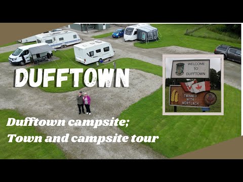 Dufftown campsite | Balvenie Castle, Dufftown and Campsite tour