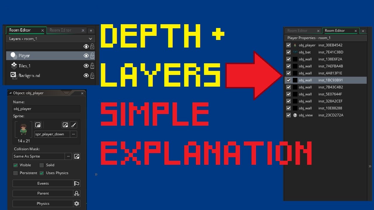 [GameMaker 2] Depth And Layers Explanation