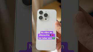 No Compres un iPhone Pro ❌ sin Antes Ver Esto ✅