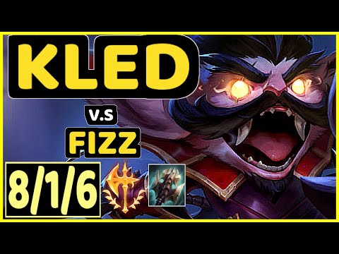 GOLDENGLUE (KLED) vs FIZZ - 8/1/6 KDA MID GAMEPLAY - NA Ranked GRANDMASTER