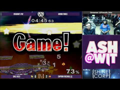 GHQ | Kels (Fox) vs Captain Faceroll (Sheik) - ASH@WIT #92 Melee Grand Finals