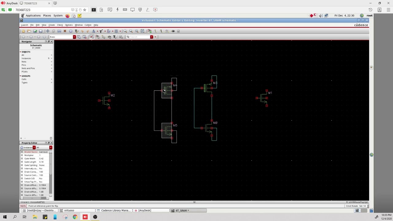 6T SRAM Cell Schematic Design & Simulation in Cadence Virtuoso | VLSI Project Tutorial