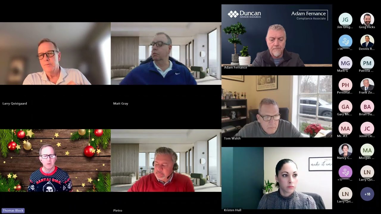 12/10/25 Business: Compliance Item RegEd Advertising and Conditional Approval, Cambridge Technology Advisory Council, Latest CIRStatements Improvements; Presentation: Pietro LaGreca from Snappy Kraken; SAVE THE DATE FOR INNOVATE!