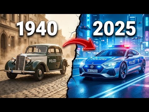 Deutsche Polizeiautos – Damals und Heute