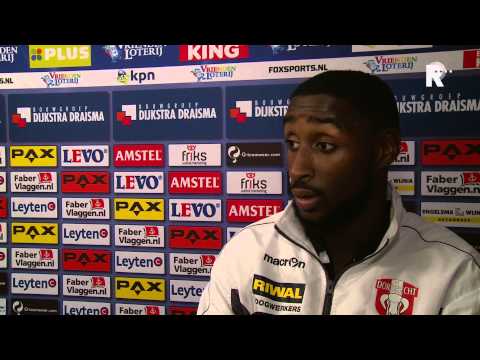 Aanvoerder Jeffrey Fortes na de nederlaag in Leeuwarden