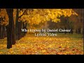 Daniel Caesar Who Knows Lyrical Video
