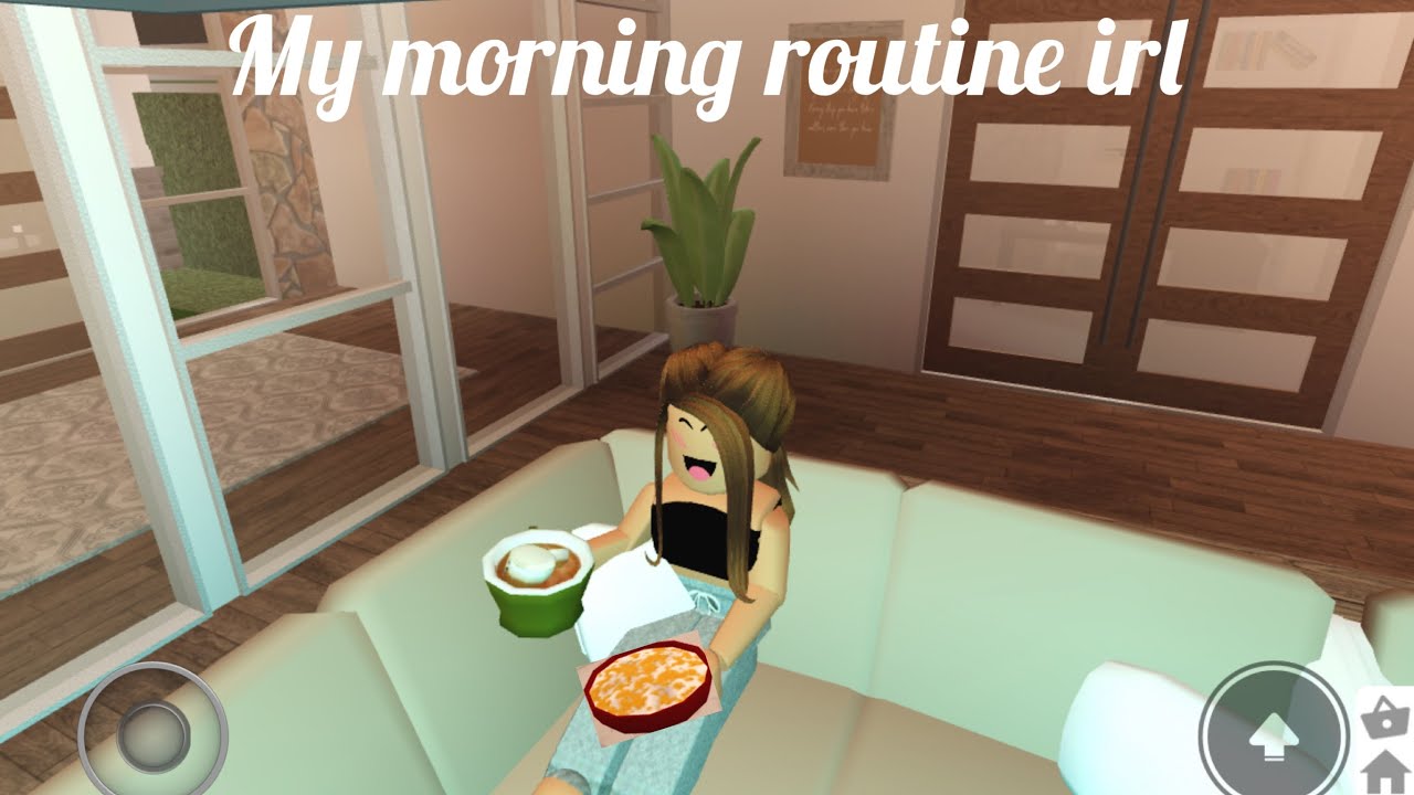 My quarantine Morning Routine irl  in Bloxburg I Roblox Bloxburg