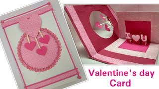 DIY Valentine Card Handmade Love Greeting Cards for Him/Boyfriend,How to make Valentine's Day Card
