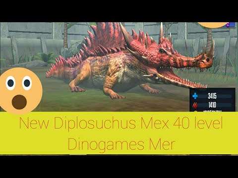 New Diplosuchus Max 40 level Dinogames Mer #23