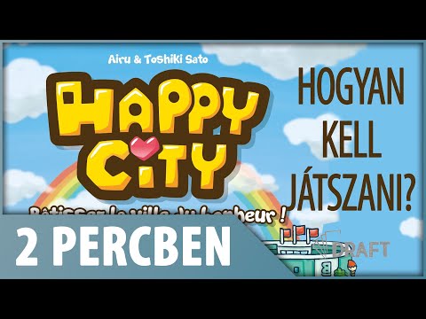 2 Percben // A Happy City Játékszabályainak Alapjai - :: DRAFT :: Társasjáték vlog