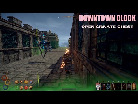 OUTWARD SOROBOREANS   DOWNTOWN CLOCK   OPEN ORNATE CHEST