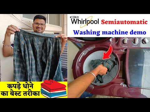 Thumbnail for Whirlpool semi automatic washing machine demo ⚡ How to use Whirlpool Semiautomatic Washing Machine