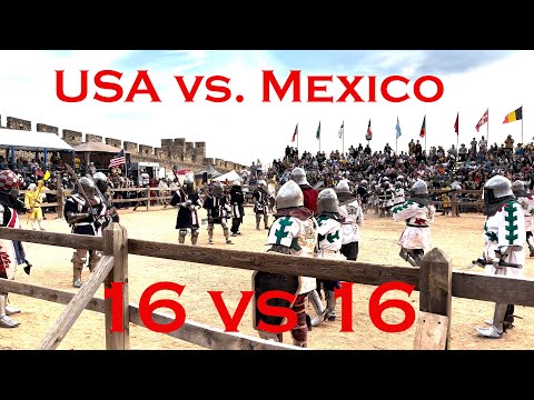 USA vs. Mexico, 16 vs. 16, Buhurt Fight (IMCF World Championships 2023)