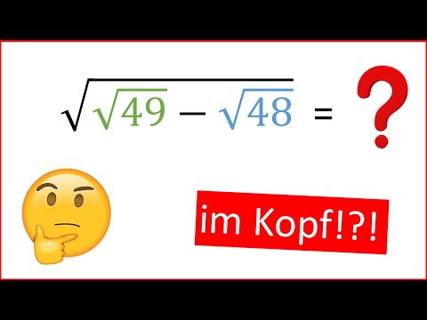Kannst du das ohne Taschenrechner lösen?!? Mathe Rätsel #5, Wurzeln, Kopfrechnen
