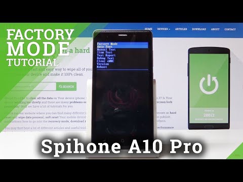 How to Enter the Factory Mode on Spiphone A10 Pro - Factory Test Menu