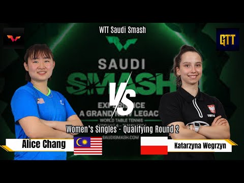 Alice Chang (MAS) Vs Katarzyna Wegrzyn (POL) | Saudi Smash 2024 | Women's Singles Qualifying Round 2